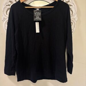 JAMES PERSE Vintage French Terry Relaxed Sweatshirt Black Sz 4/large new w/tags